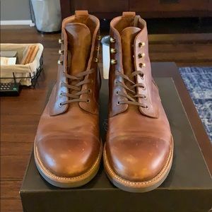 Kenton Leather Cap Toe Boots